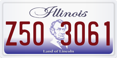 IL license plate Z503061