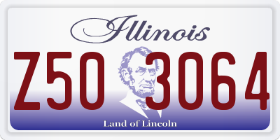 IL license plate Z503064