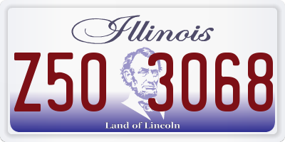 IL license plate Z503068