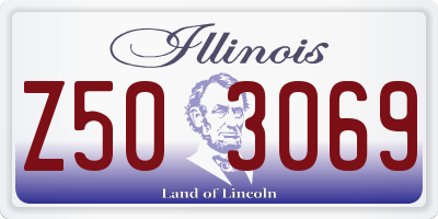 IL license plate Z503069