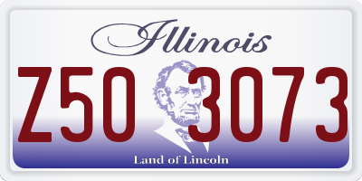 IL license plate Z503073
