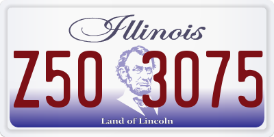 IL license plate Z503075