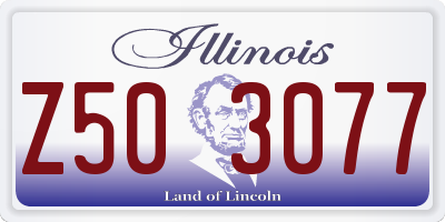IL license plate Z503077