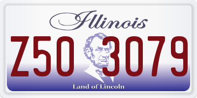 IL license plate Z503079