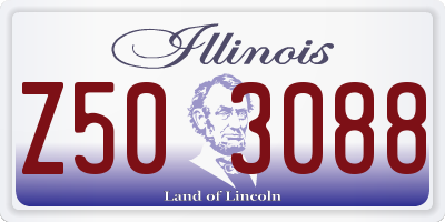 IL license plate Z503088