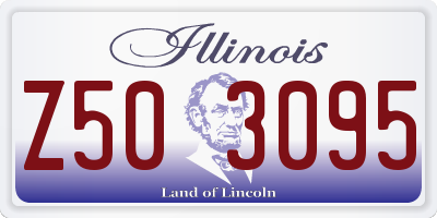 IL license plate Z503095