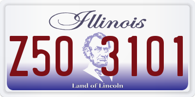 IL license plate Z503101