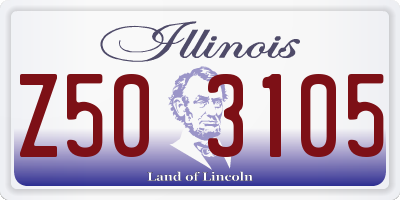 IL license plate Z503105