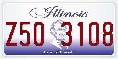 IL license plate Z503108