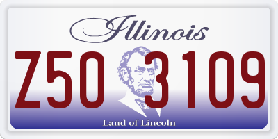 IL license plate Z503109