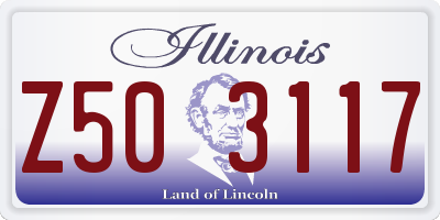 IL license plate Z503117