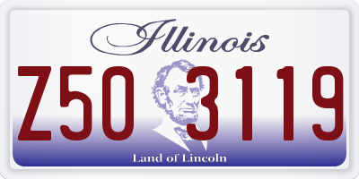 IL license plate Z503119