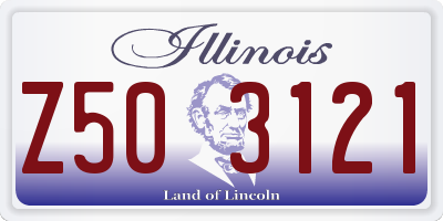 IL license plate Z503121