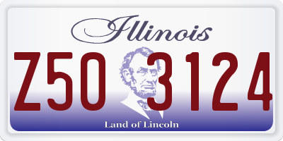 IL license plate Z503124