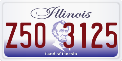 IL license plate Z503125
