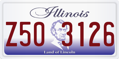 IL license plate Z503126