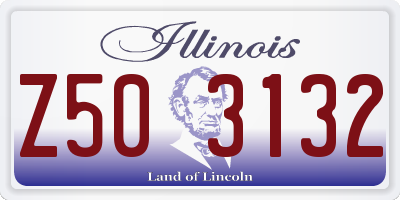 IL license plate Z503132