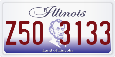 IL license plate Z503133