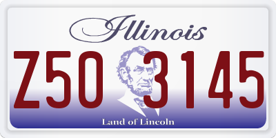 IL license plate Z503145