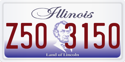 IL license plate Z503150