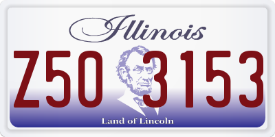 IL license plate Z503153