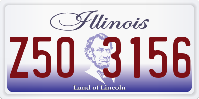 IL license plate Z503156