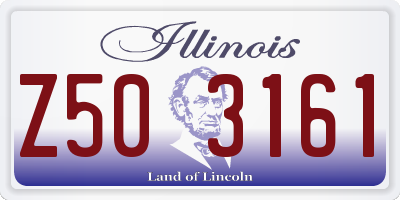 IL license plate Z503161