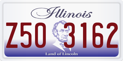 IL license plate Z503162