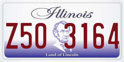 IL license plate Z503164