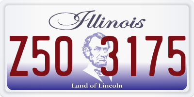 IL license plate Z503175