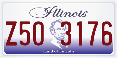 IL license plate Z503176