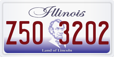 IL license plate Z503202