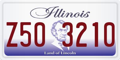 IL license plate Z503210