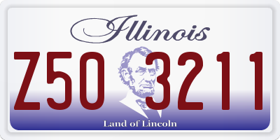 IL license plate Z503211