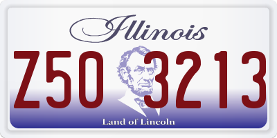 IL license plate Z503213