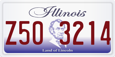 IL license plate Z503214