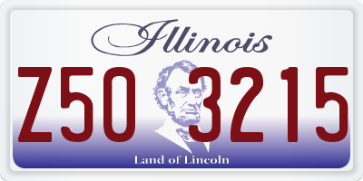IL license plate Z503215