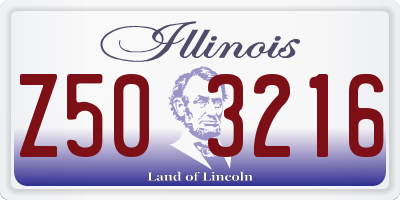IL license plate Z503216