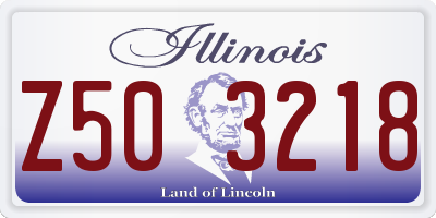 IL license plate Z503218