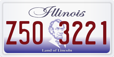 IL license plate Z503221