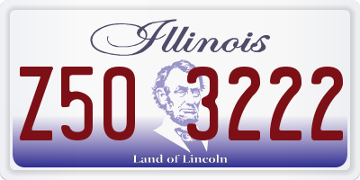 IL license plate Z503222
