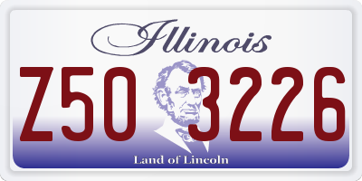IL license plate Z503226