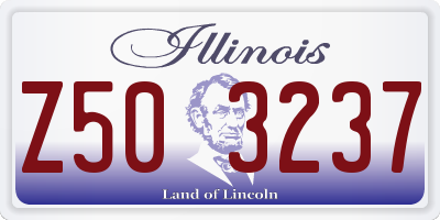 IL license plate Z503237