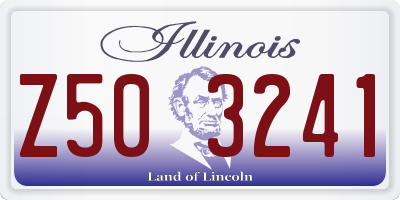 IL license plate Z503241