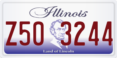 IL license plate Z503244