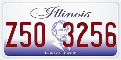 IL license plate Z503256