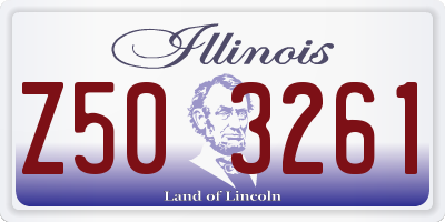 IL license plate Z503261