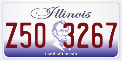 IL license plate Z503267