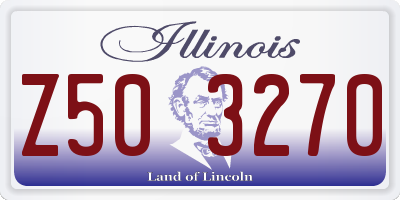 IL license plate Z503270