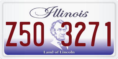 IL license plate Z503271